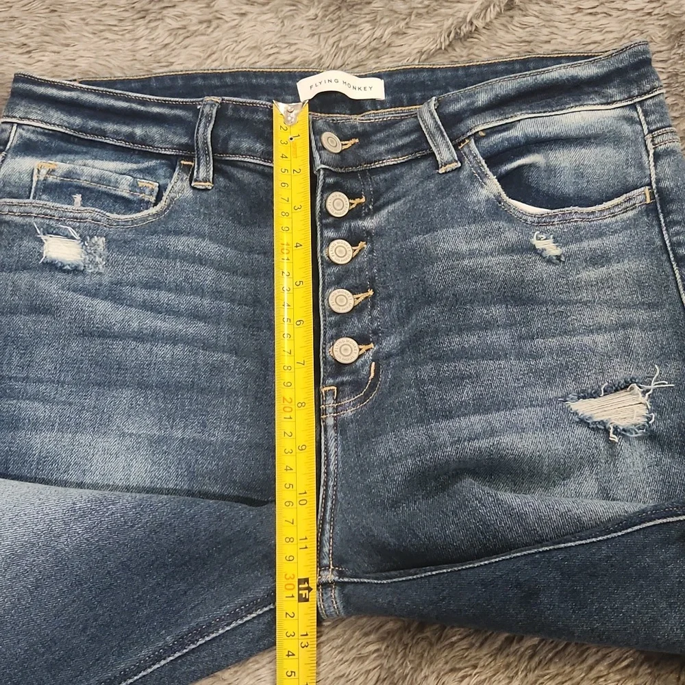 Flying Monkey Disclosure High Rise Light Blue Skinny Jeans Size 32, New W/O Tag! - Picture 12 of 13